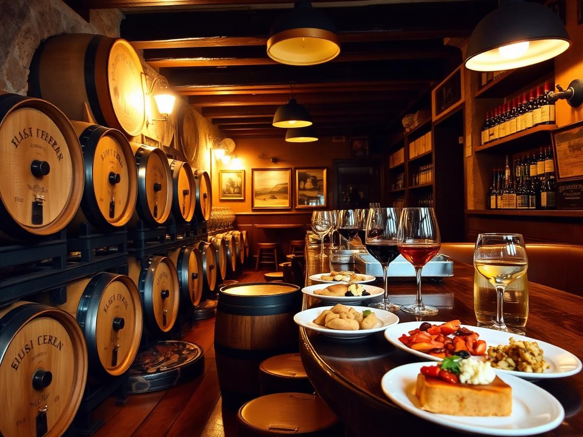 Sherry and tapas in a century-old tavern.