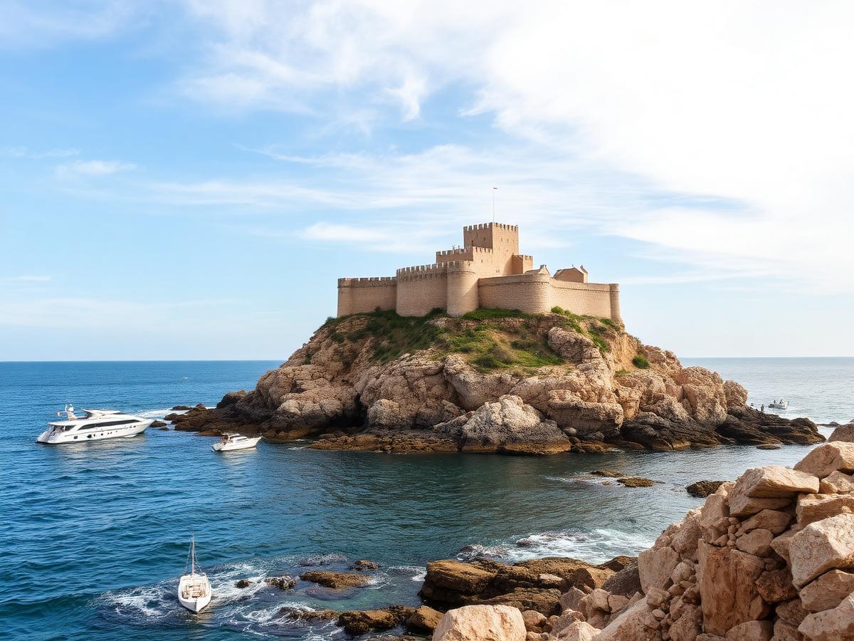 Peñíscola castle on its rocky peninsula.