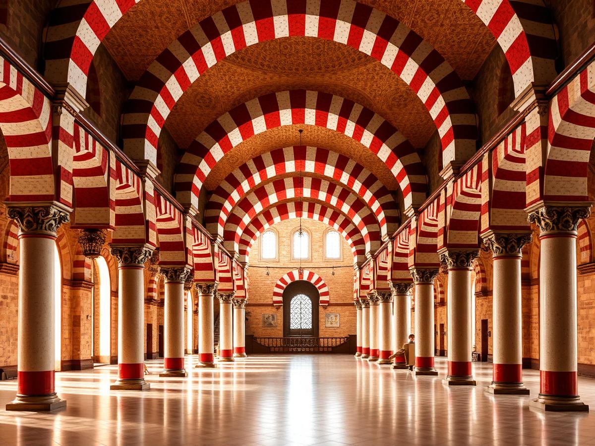 Inside the Mezquita — red-and-white arches to the horizon.