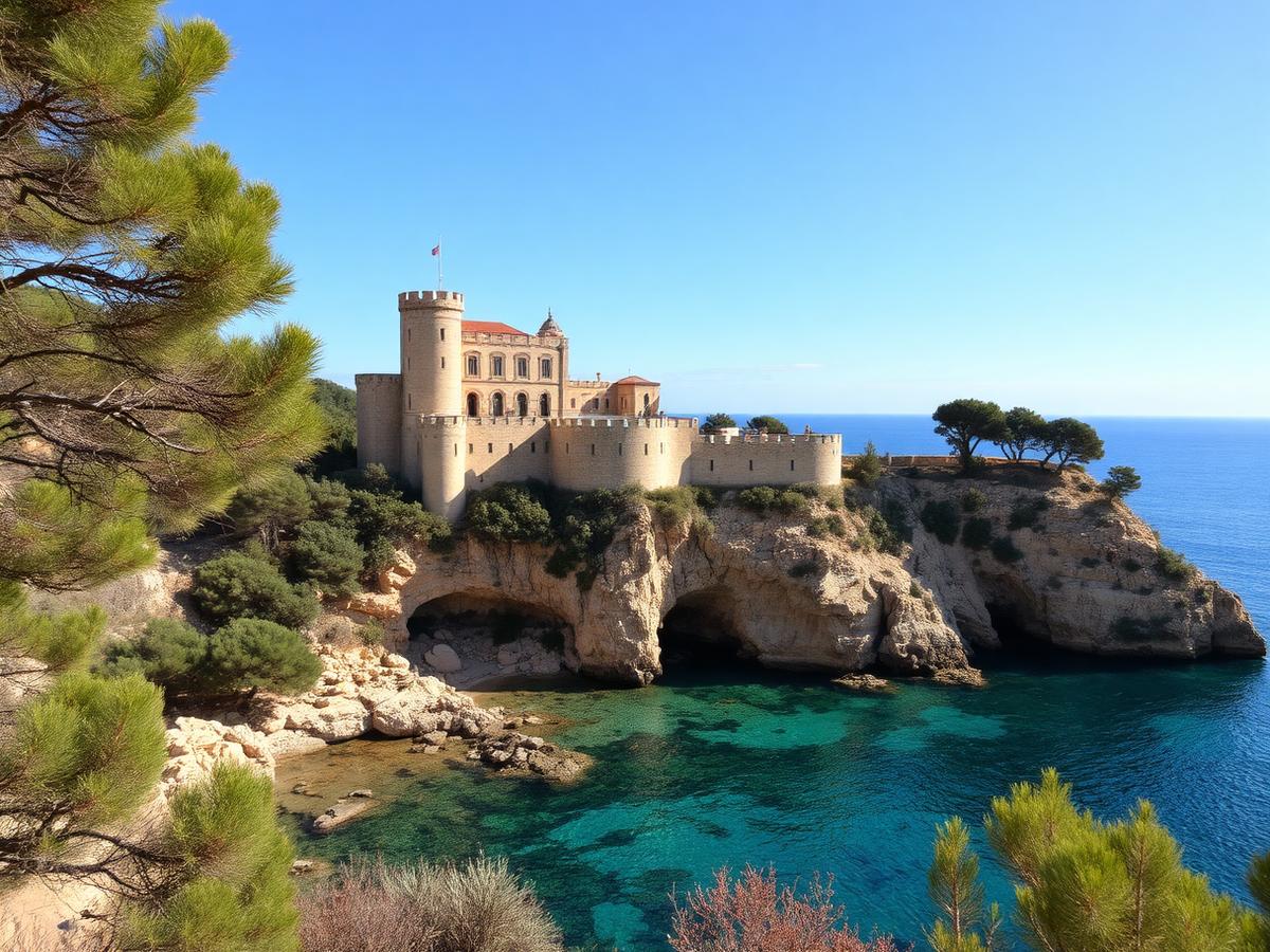 Tossa de Mar — medieval walls above turquoise cove.