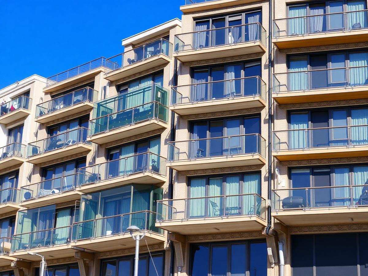 Marina galerías — Coruña's glass-fronted facades.