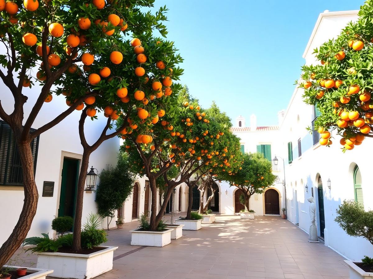 Plaza de los Naranjos in Marbella old town.