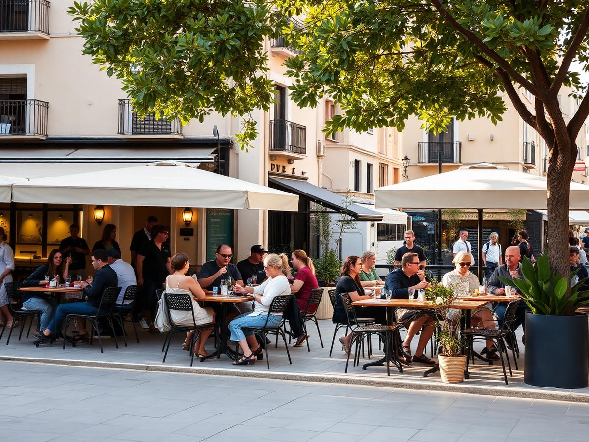 Santa Catalina terrace culture in Palma.
