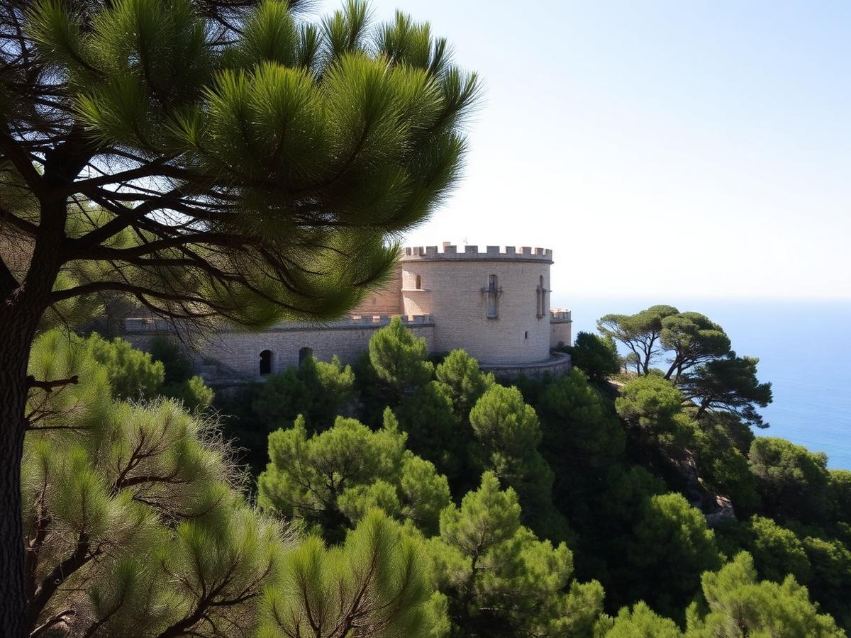 Bellver Castle — Gothic circle above the pines.