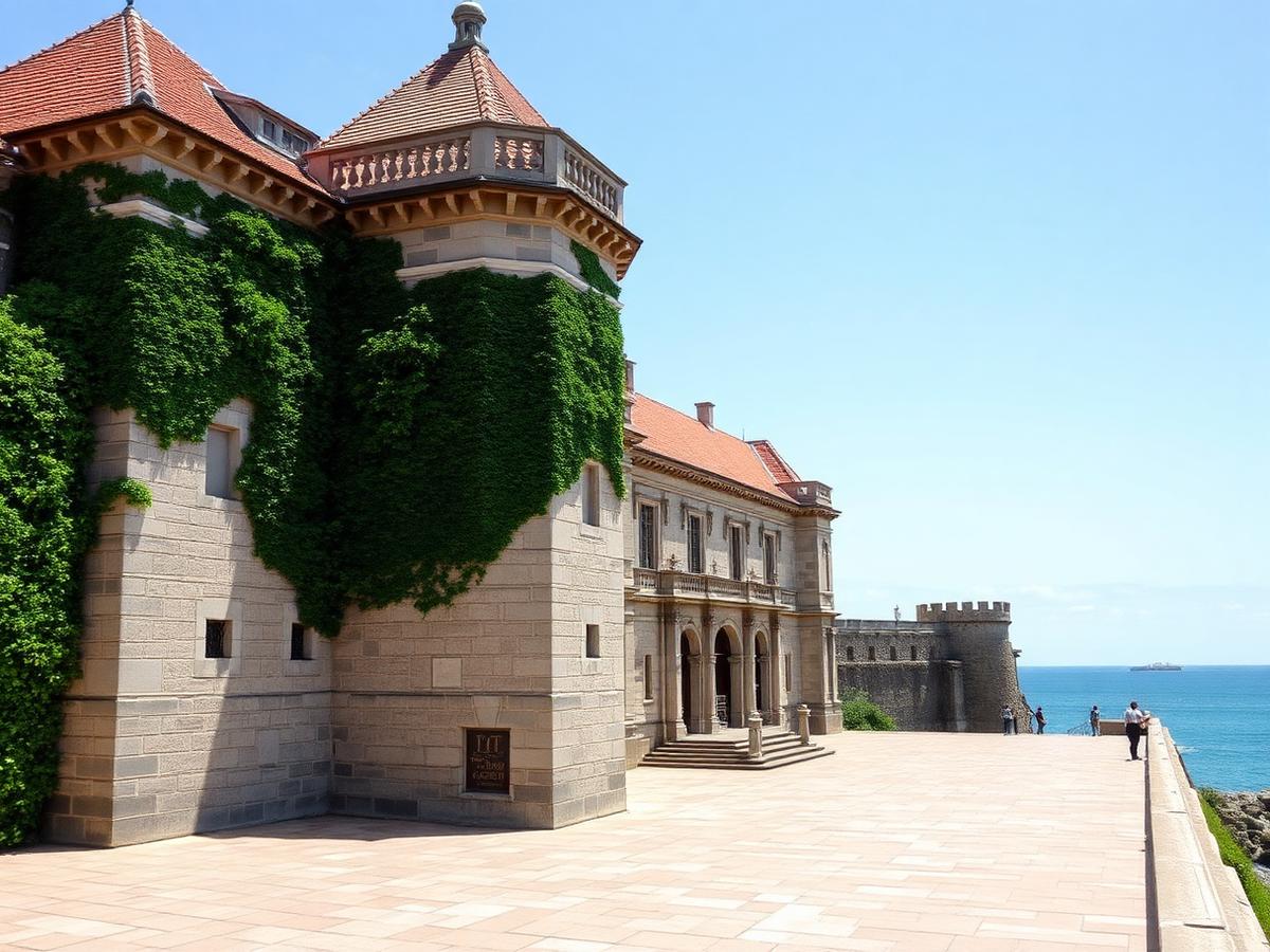 Palacio de la Magdalena on its ocean peninsula.