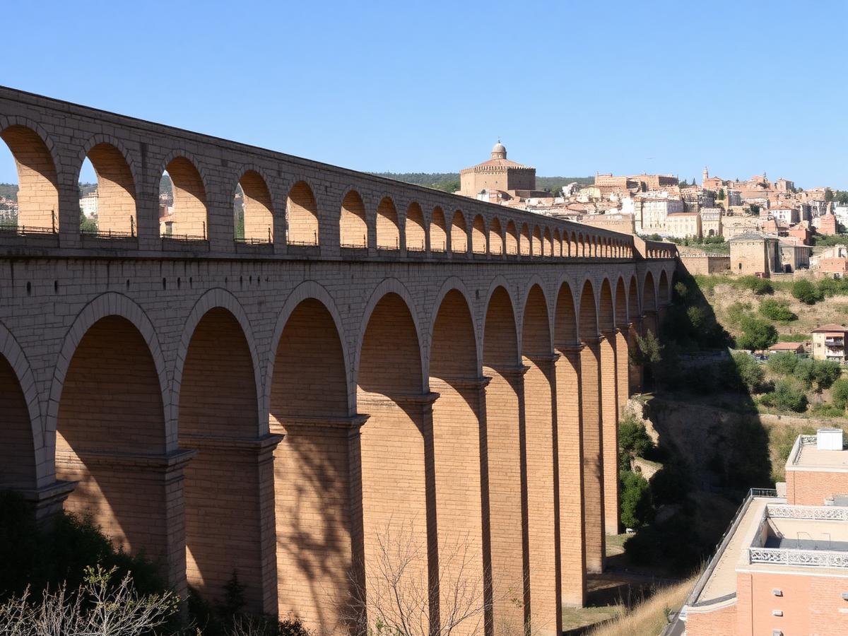 Roman aqueduct — 2,000-year-old stone in the city centre.