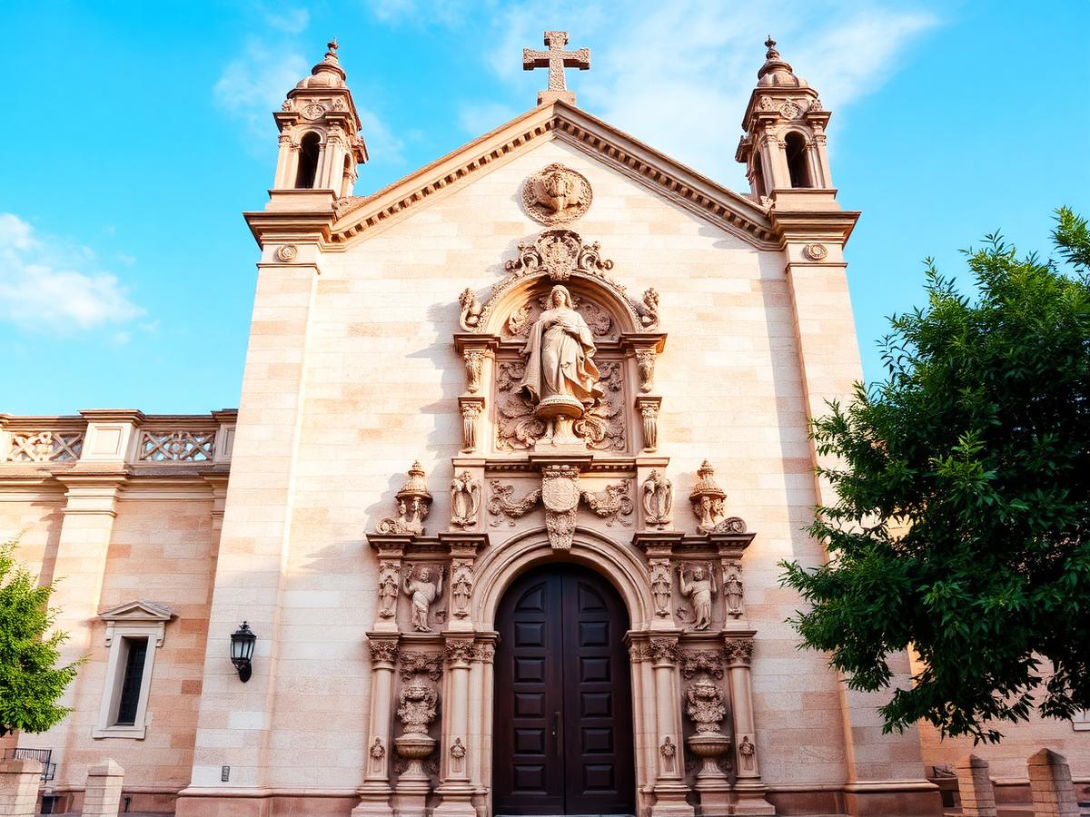 San Pablo façade — late Gothic stone carving.